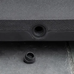 Sonnenschirmständer mit Roller befüllbar bis 20 kg für Schirmstangen 38/48 mm Schwarz 45 x 45