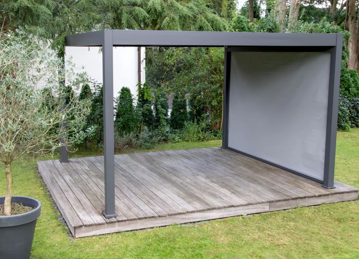 Sonnen- und Sichtschutzrollo "Oasis" 400, Aluminium, anthrazit