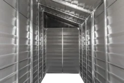 Spacemaker Metallgerätehaus Anlehnhaus 4x10 grau