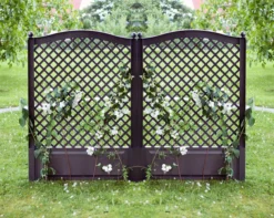 Spalier 100 cm mit zwei Erdspießen 2er Set, anthrazit