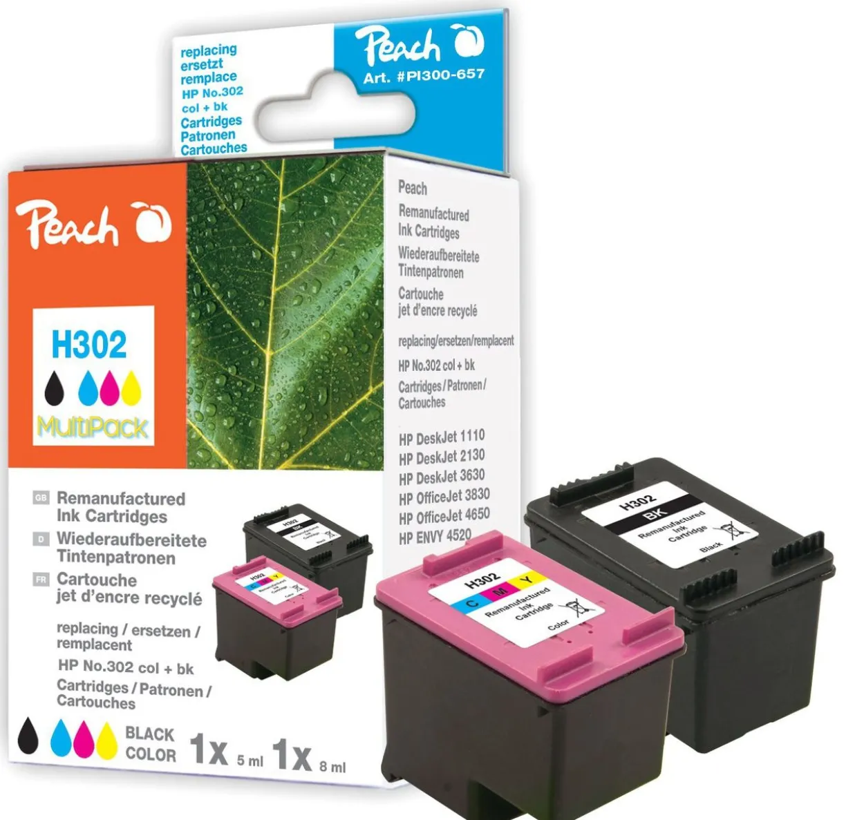Spar Pack Druckköpfe ersetzt HP No. 302