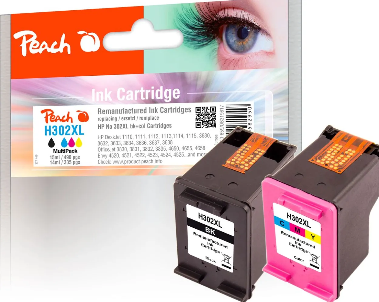 Spar Pack Druckköpfe ersetzt HP No. 302XL