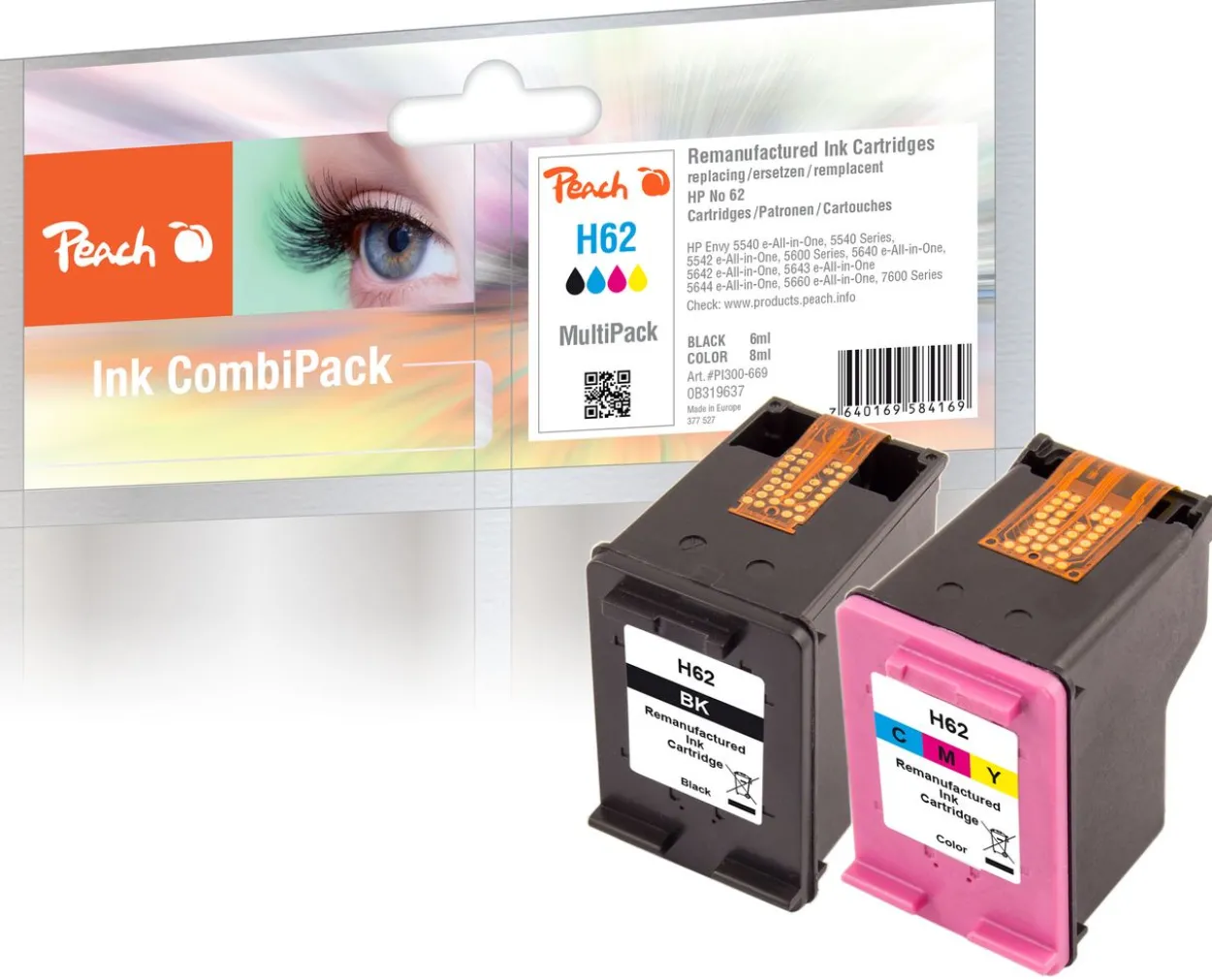 Spar Pack Druckköpfe ersetzt HP No. 62