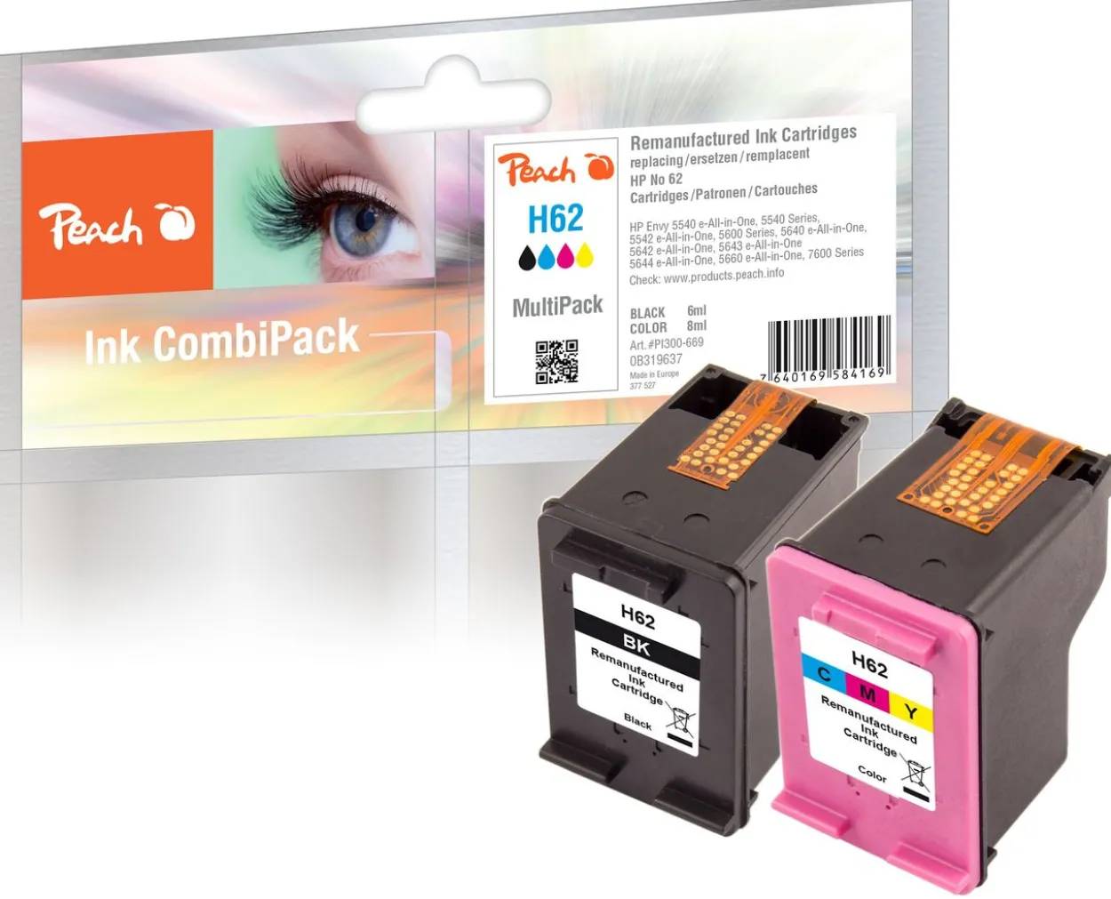 Spar Pack Druckköpfe ersetzt HP No. 62
