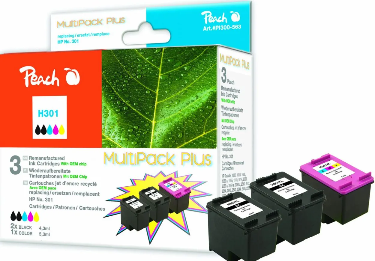 Spar Pack Plus Druckköpfe ersetzt HP No. 301