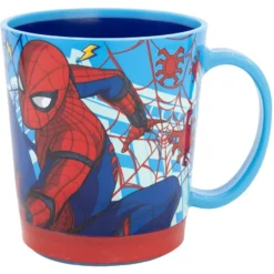 Spiderman Kippsicher Trinkbecher PP 410 ml – Drop Safe Plastikbecher mit Smartgrip-System