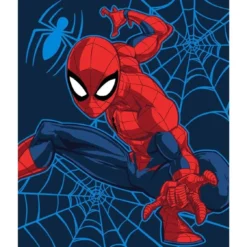 Spiderman Kuscheldecke – Decke fürs Bett & Sofa, 130x160 cm