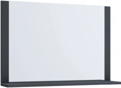 Spiegel Lendas mit Ablage 80 cm Anthrazit