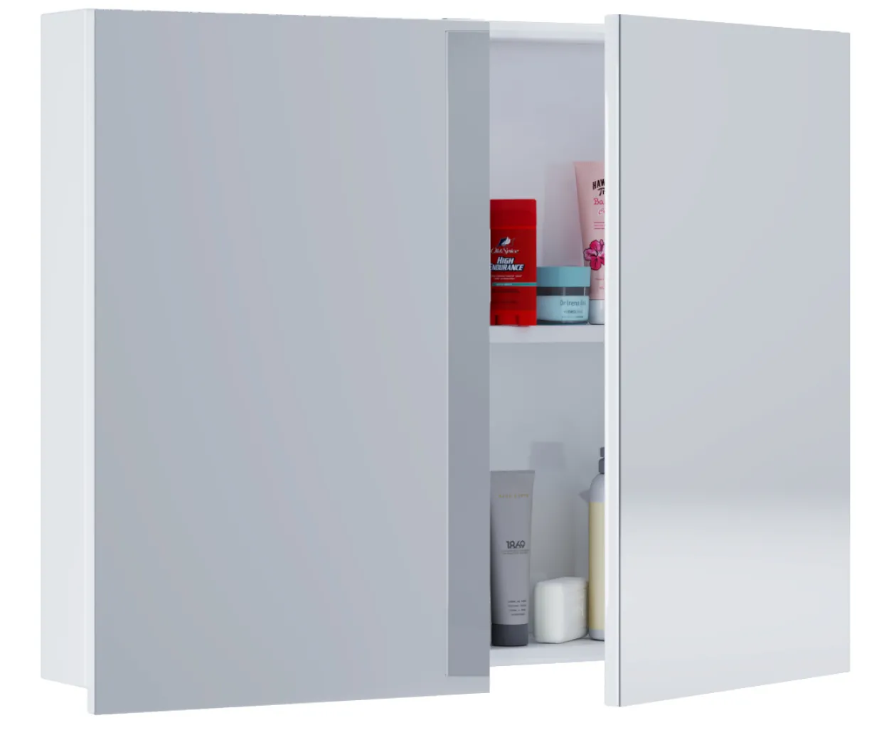 Spiegelschrank "Badinos" 80cm Weiß