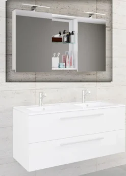 Spiegelschrank "Budasi" Weiß