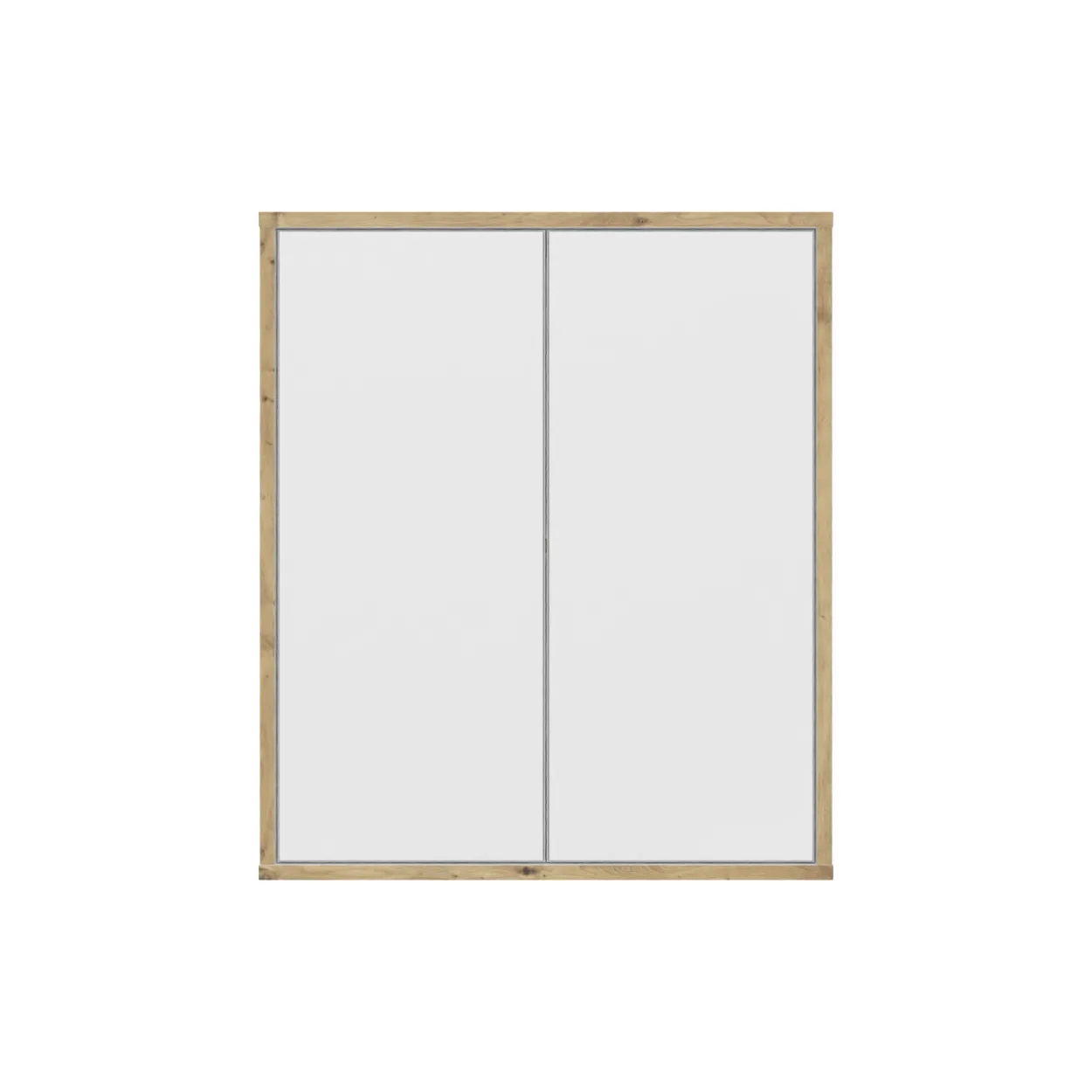 Spiegelschrank MORENA mit 2 Türen, Weiß/Eiche