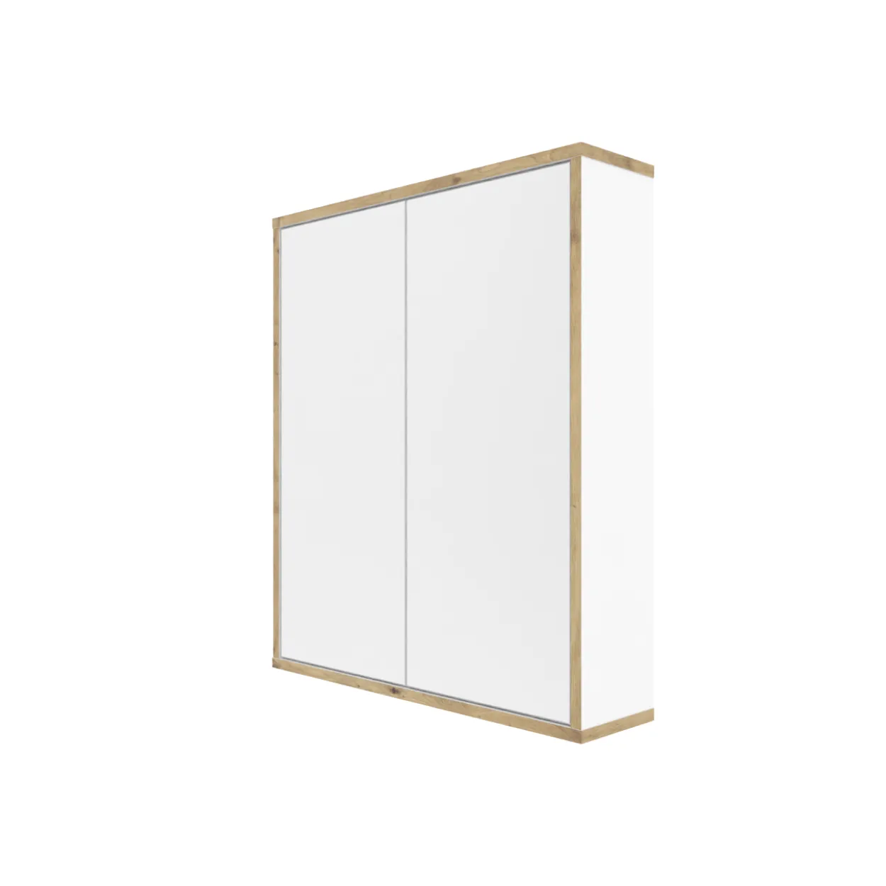 Spiegelschrank MORENA mit 2 Türen, Weiß/Eiche