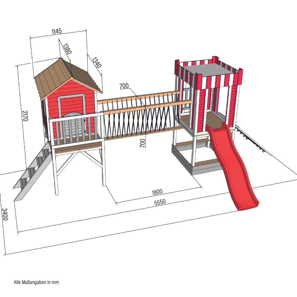 Spielpark WUNDERLAND inkl. Schaukel