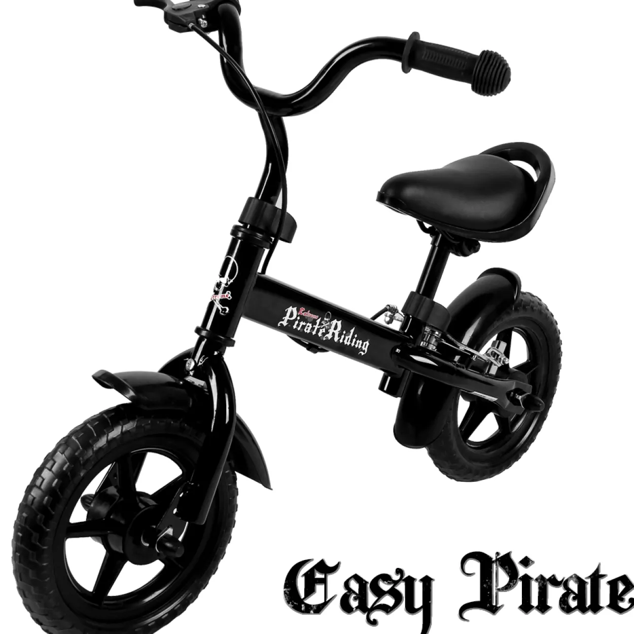 Spielwerk Kinderlaufrad Easy Pirate Schwarz