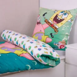 SpongeBob Bettwäsche Größe 80x80 + 135x200 cm