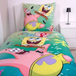 SpongeBob Bettwäsche Größe 80x80 + 135x200 cm