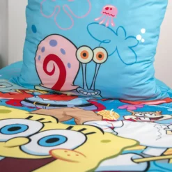 Spongebob Bettwäsche Größe 80x80 + 135x200 cm