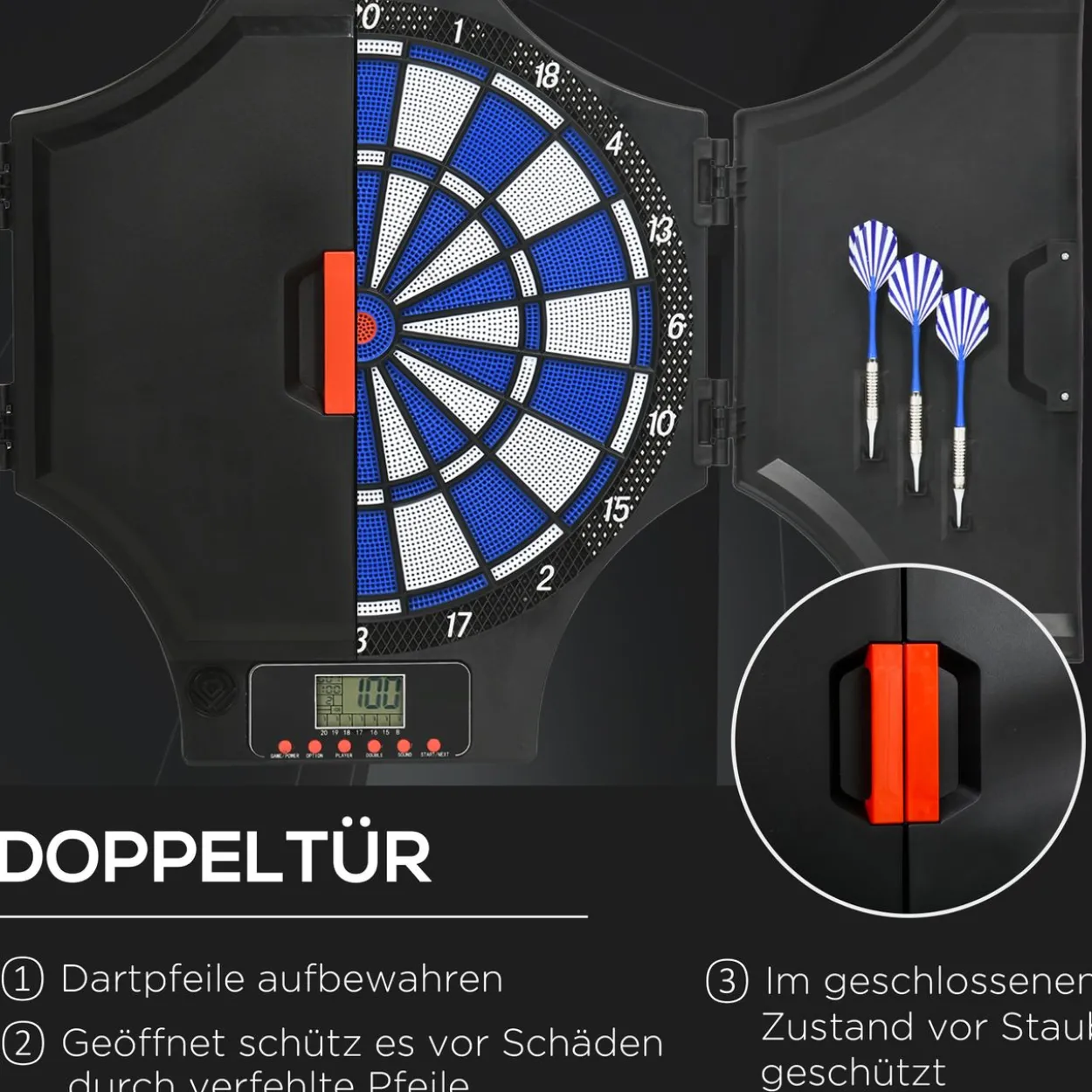 SPORTNOW Elektronische Dartscheibe Dartboard