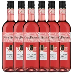 Süss & Fruchtig Trollinger Rosé Qualitätswein süß 0,75L 6er Karton