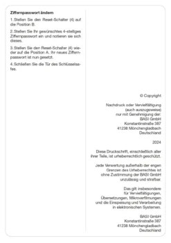 SSZ 200 Schlüsselsafe