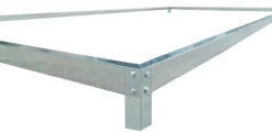Stahlfundament für Gewächshäuser, ca. 450 x 255 x 12 cm