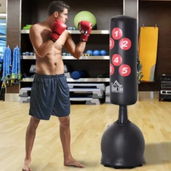 Standboxsack Boxpuppe Boxpartner Schwarz Ø50 x H165 cm