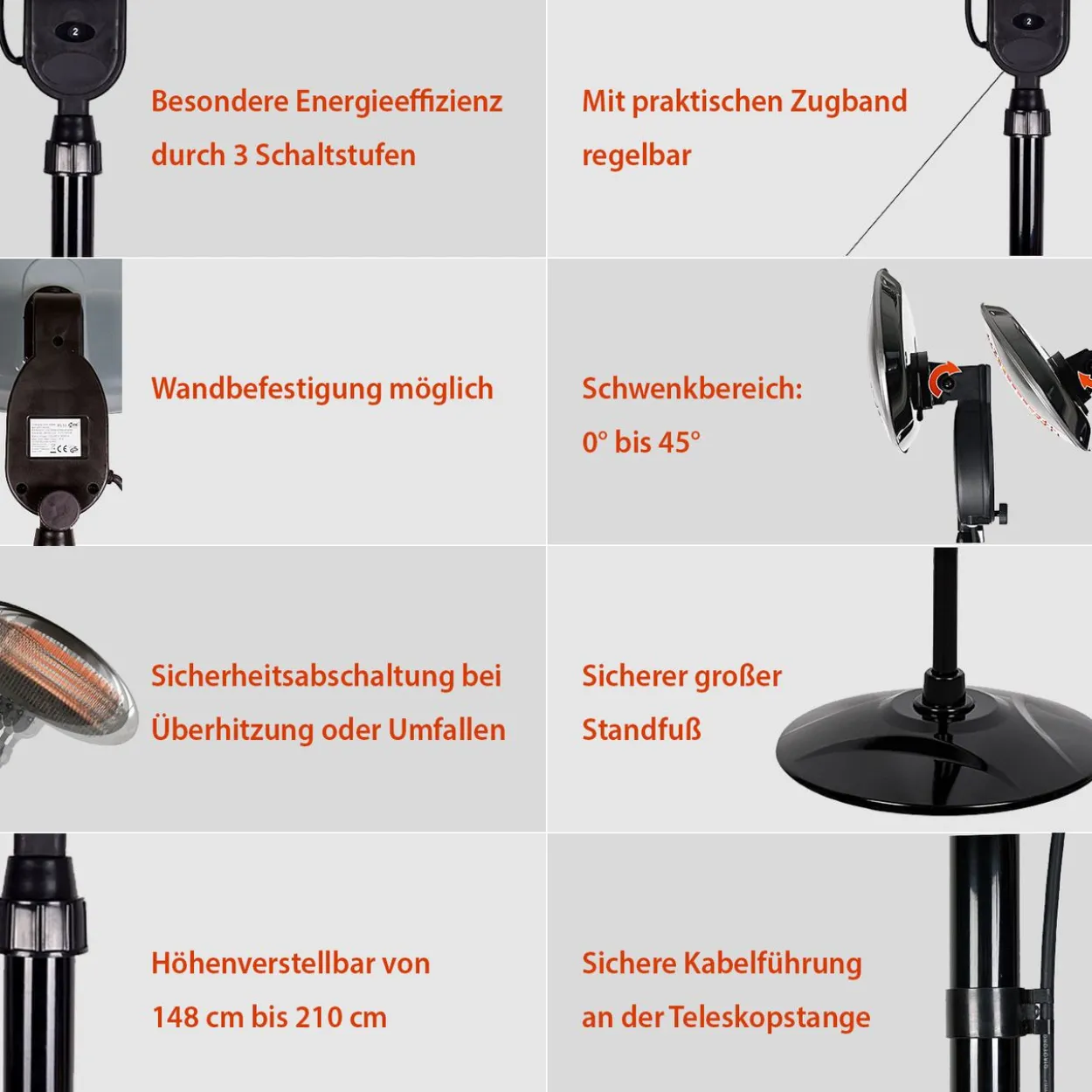 Standheizstrahler H+H BS 55
