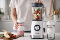 Standmixer 500W 1,2 L weiß-grau