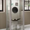 Standvitrine "Kavisa M" Silber