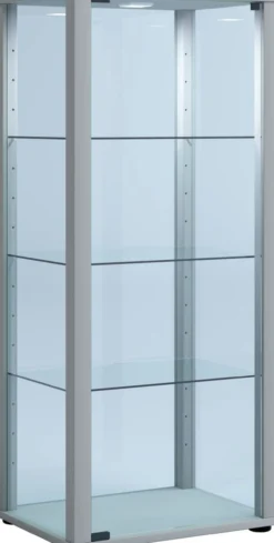 Standvitrine "Kavisa M" Silber