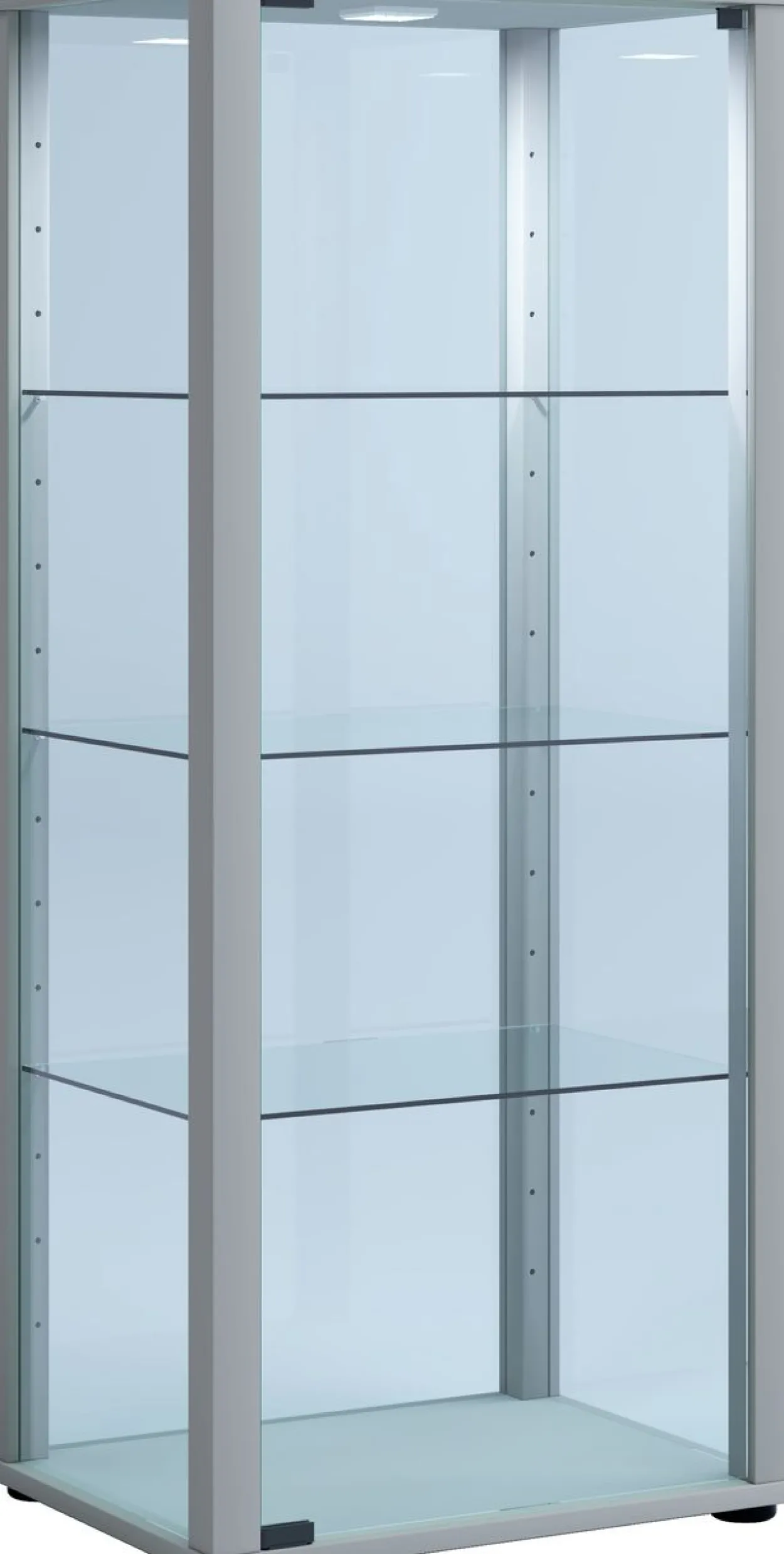 Standvitrine "Kavisa M" Silber