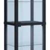 Standvitrine "Kavisa XL" Schwarz