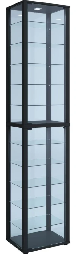 Standvitrine "Kavisa XXL" Schwarz