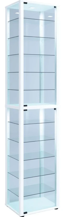 Standvitrine "Kavisa XXL" Weiß