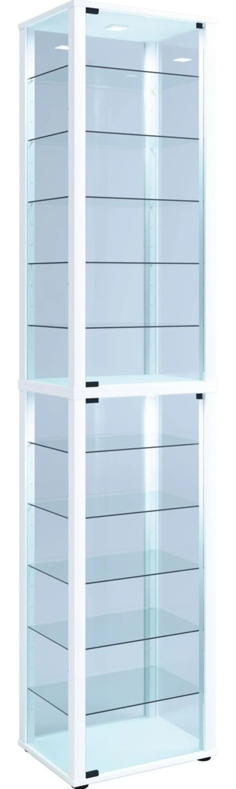 Standvitrine "Kavisa XXL" Weiß