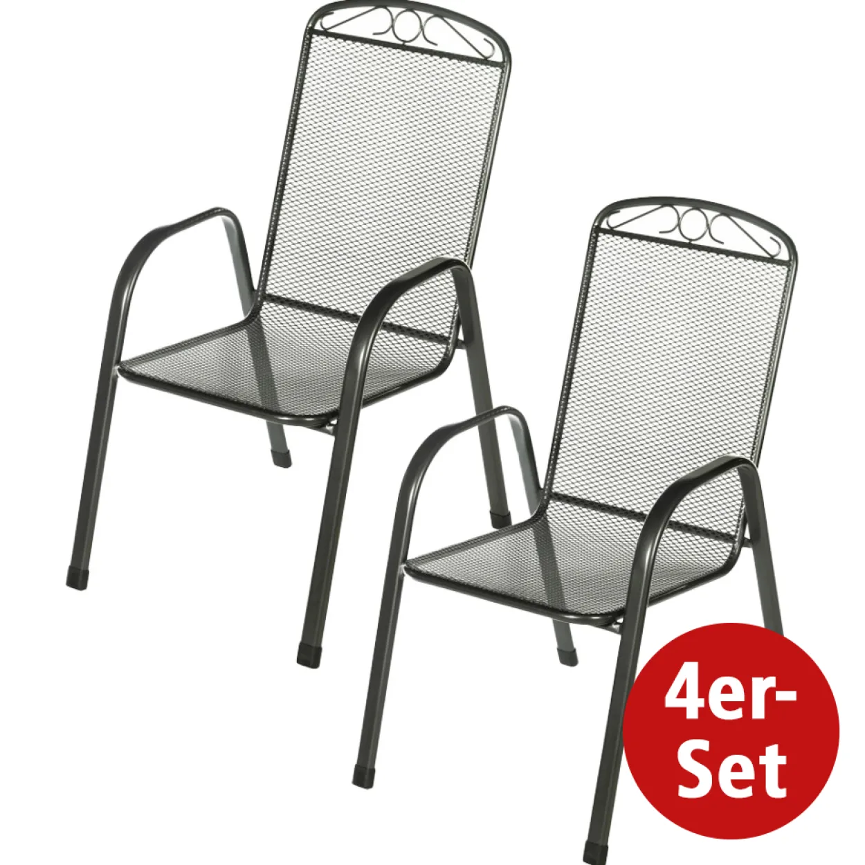 Stapelstuhl VENEDIG - 4er-Set, ca. 55 x 74 x 98 cm