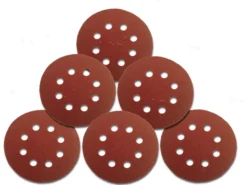 100 Stück Klett 125 mm Schleifscheiben Schleifpapier 8 Loch Körnung 120
