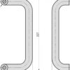 Stossgriff - SG 7000 - U-Form gekröpft -Edelstahl