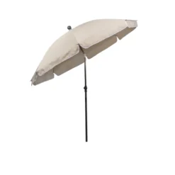 Strand-/ Sonnenschirm Ø 200 cm, Taupe