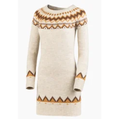 Strickkleid im Norwegerstil