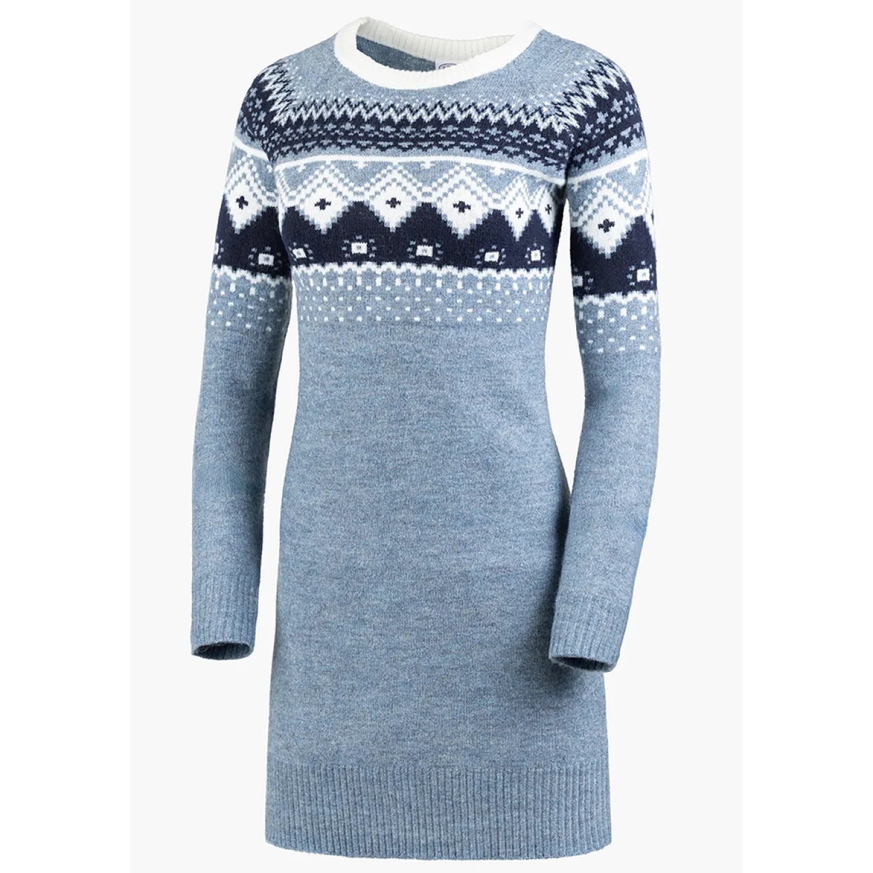 Strickkleid im Norwegerstil