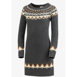 Strickkleid im Norwegerstil