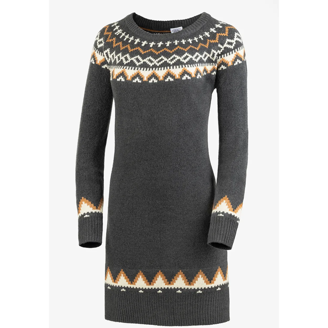 Strickkleid im Norwegerstil