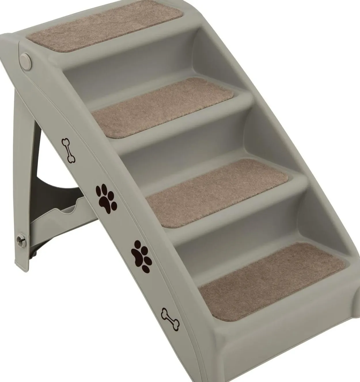 4-stufige Haustiertreppe mit Teppichboden