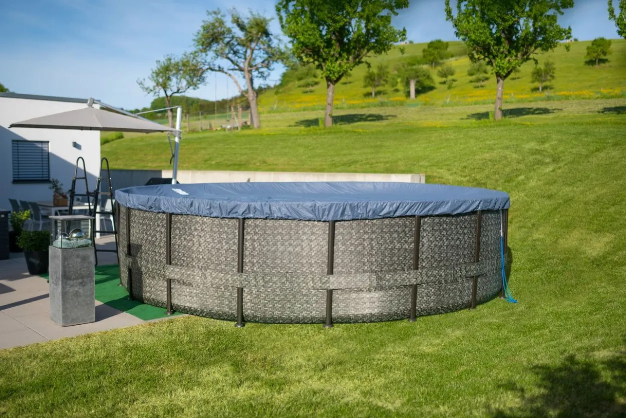 Summer Waves Elite Pool 549x132 cm rattan grau