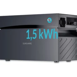 SUNSHARE Glory 1,5 kWh Balkonkraftwerk-Speicher, Hybrid-Wechselrichter, Notstrom, App, IP65