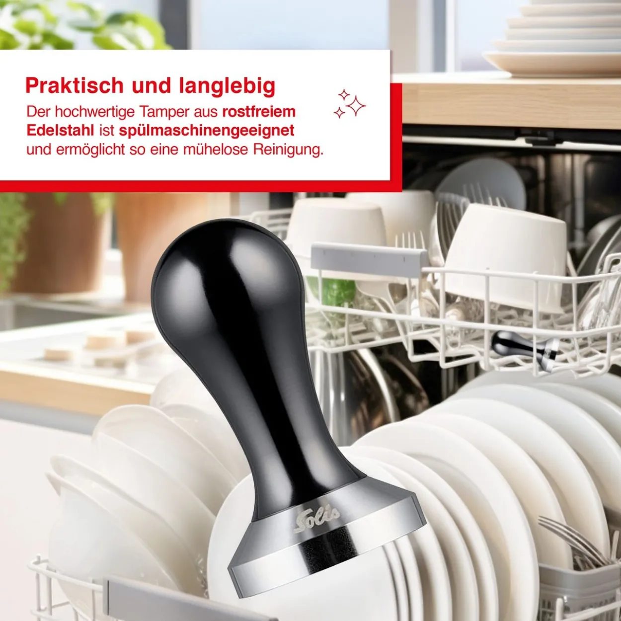 Tamper zur Perfetta 54 mm Edelstahl