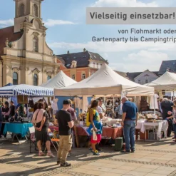 Tapeziertisch klappbar weiß, Arbeitstisch, Mehrzwecktisch höhenverstellbar