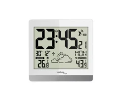 technoline WS8119 Digitale Funkwanduhr mit Temperaturanzeige und Wettervorhersage