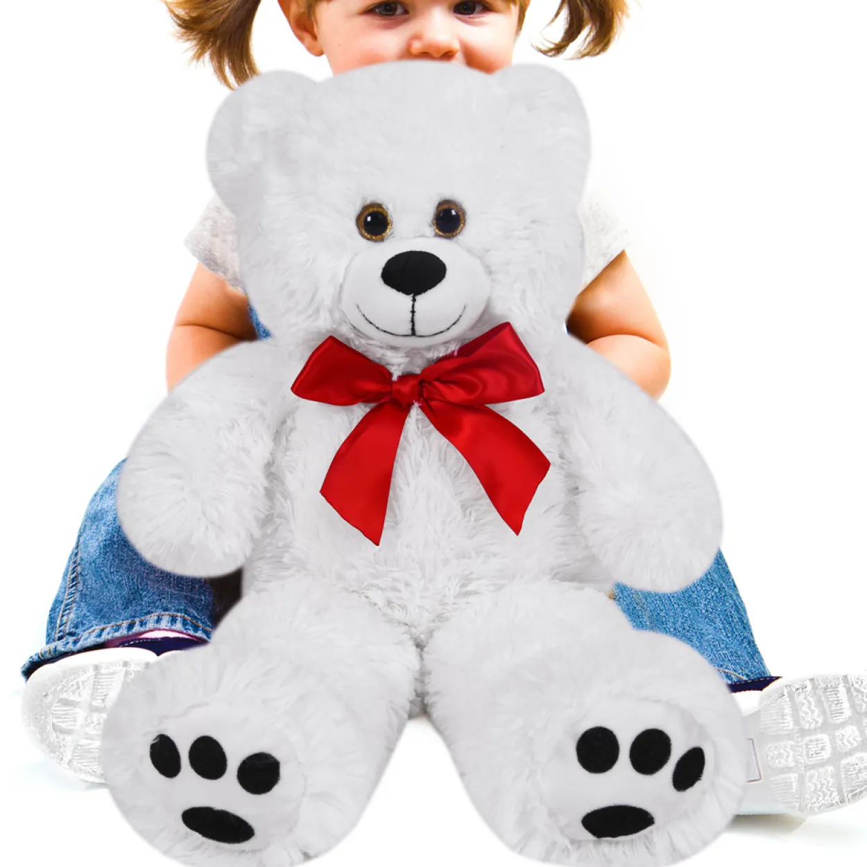 Teddybär Knuddel L - 50cm - weiß